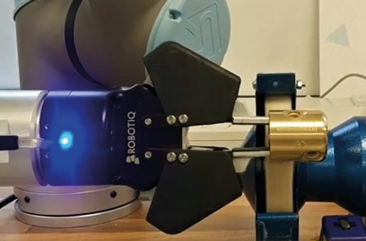 Part polishing 2 finger gripper UR cobot feasibility trial