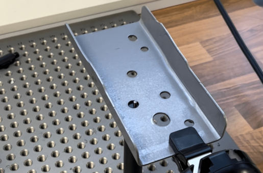 Universal Robots feasibility trial, simulated stud welding using collaborative robot.