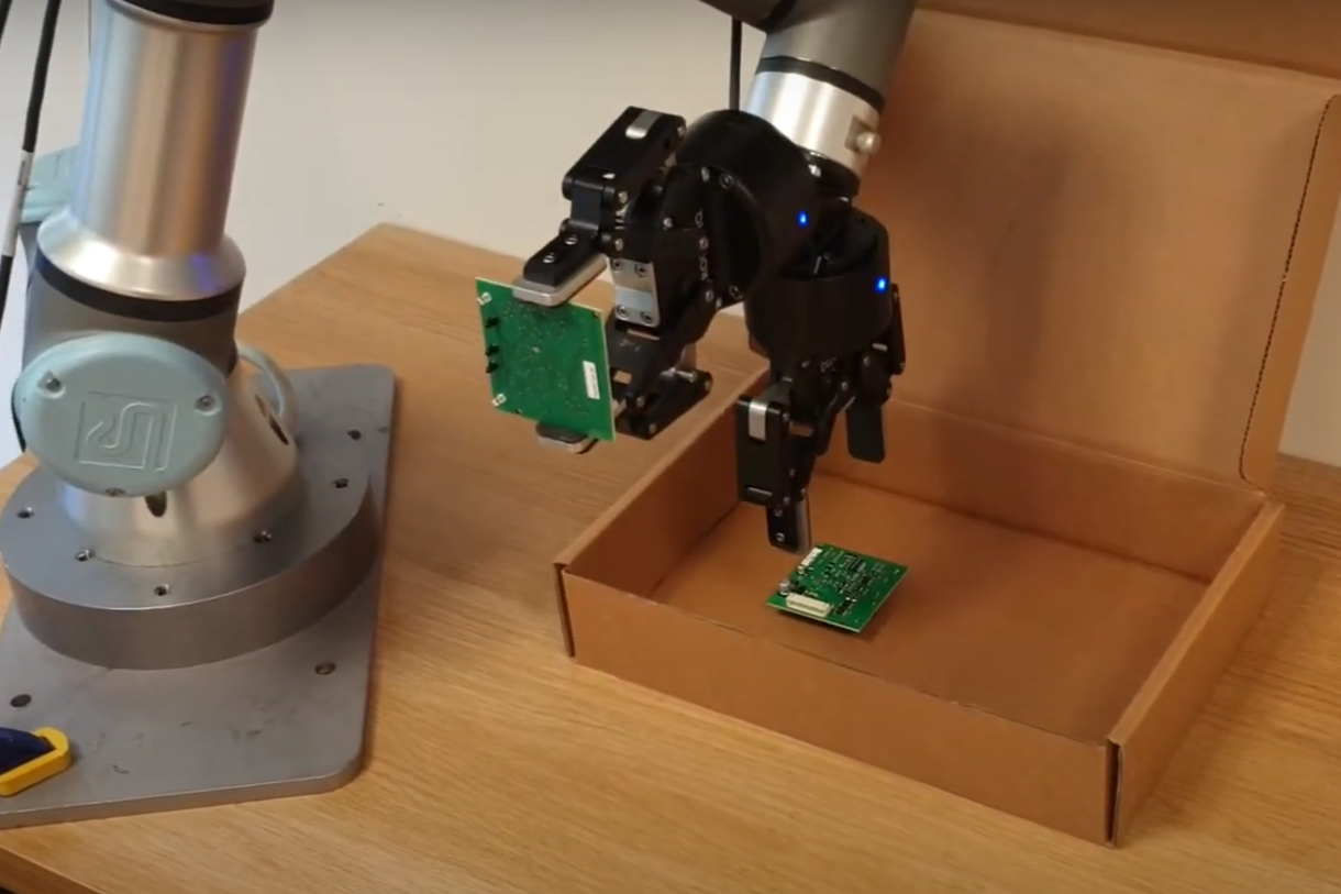 Dual Gripper PCB Pick-and-Place Feasibility Trial